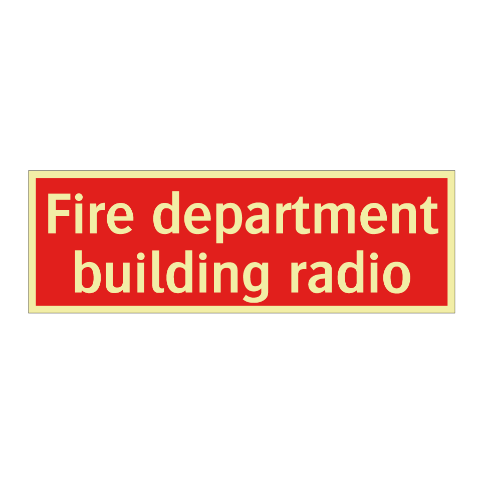 Fire department building radio