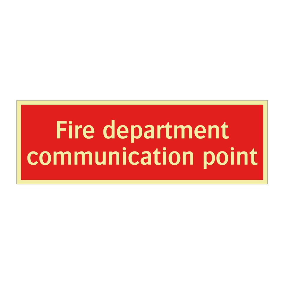 Fire department communication point