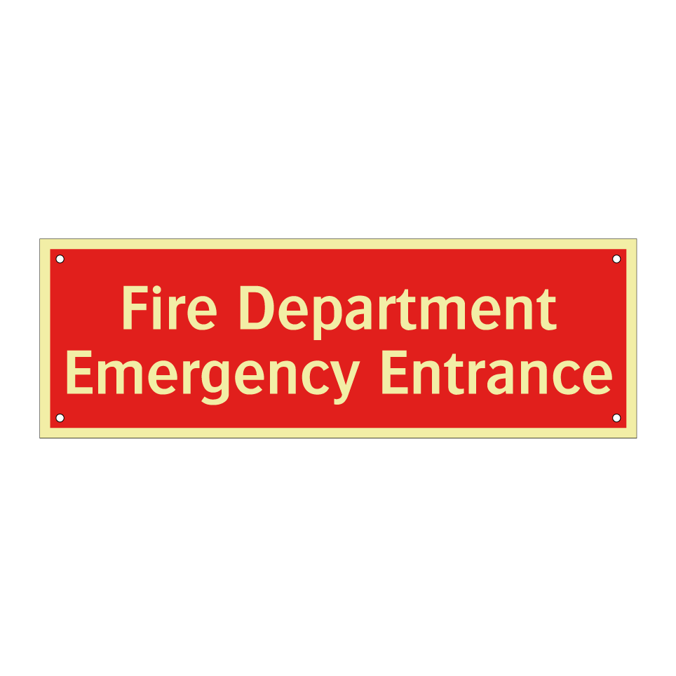 Fire Department Emergency Entrance