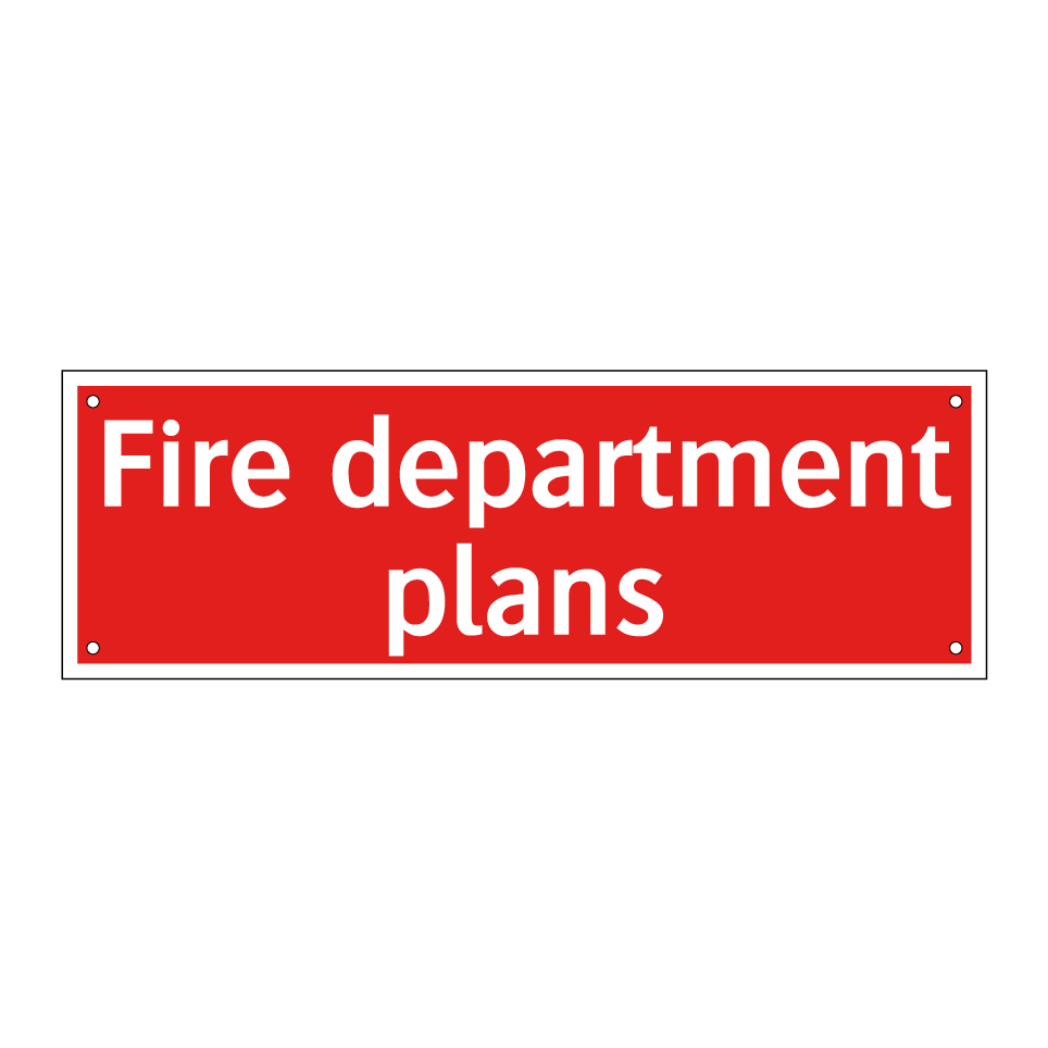 Fire department plans