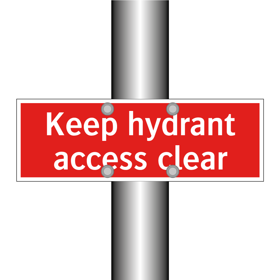 Keep hydrant access clear