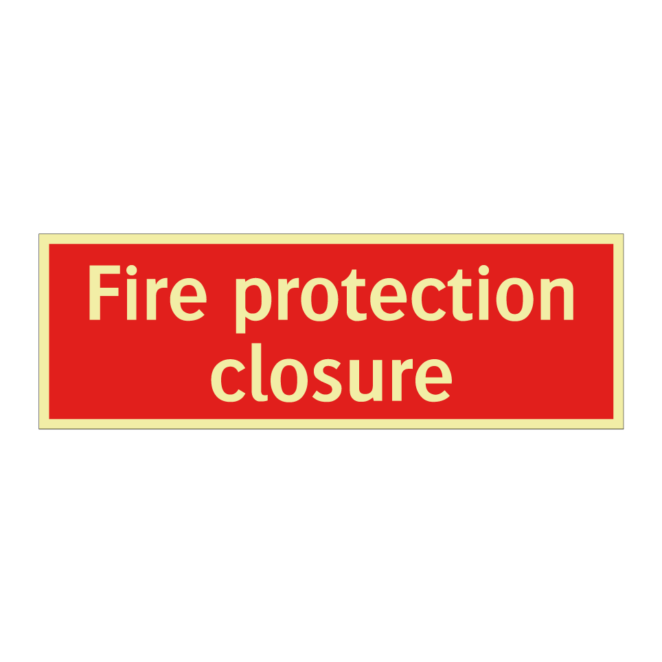Fire protection closure
