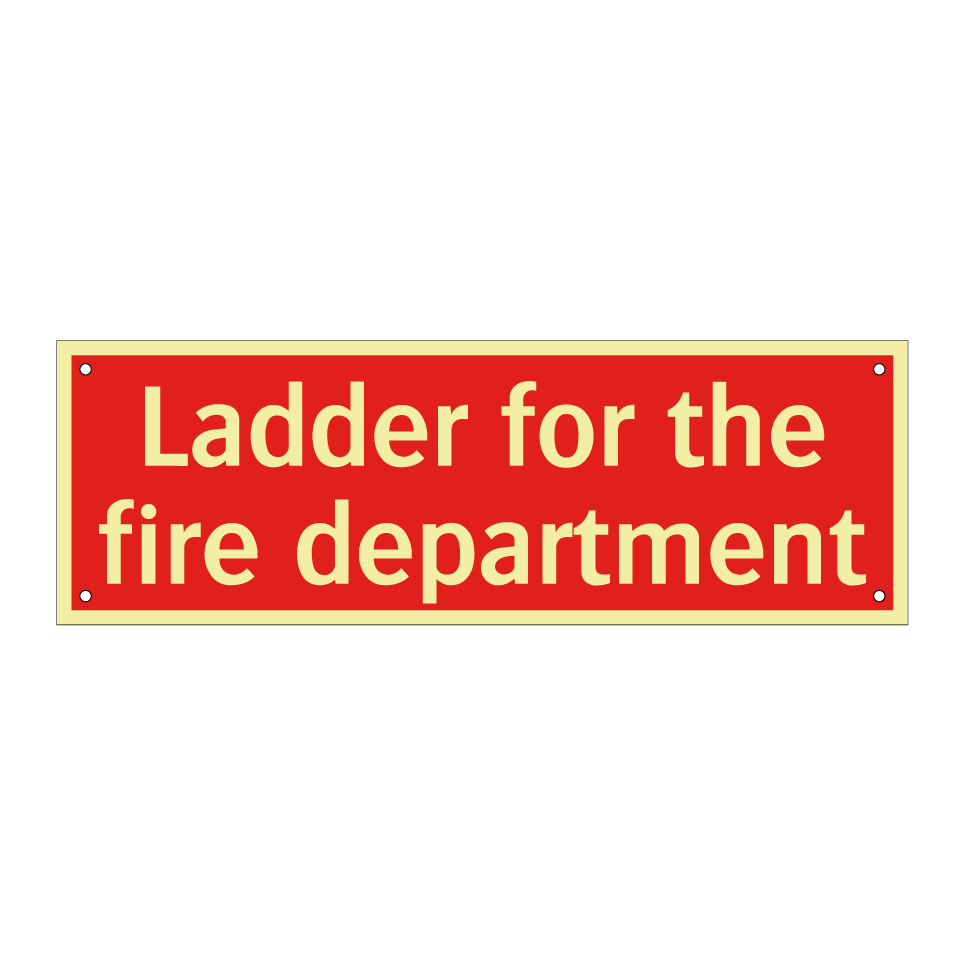 Ladder for the fire department