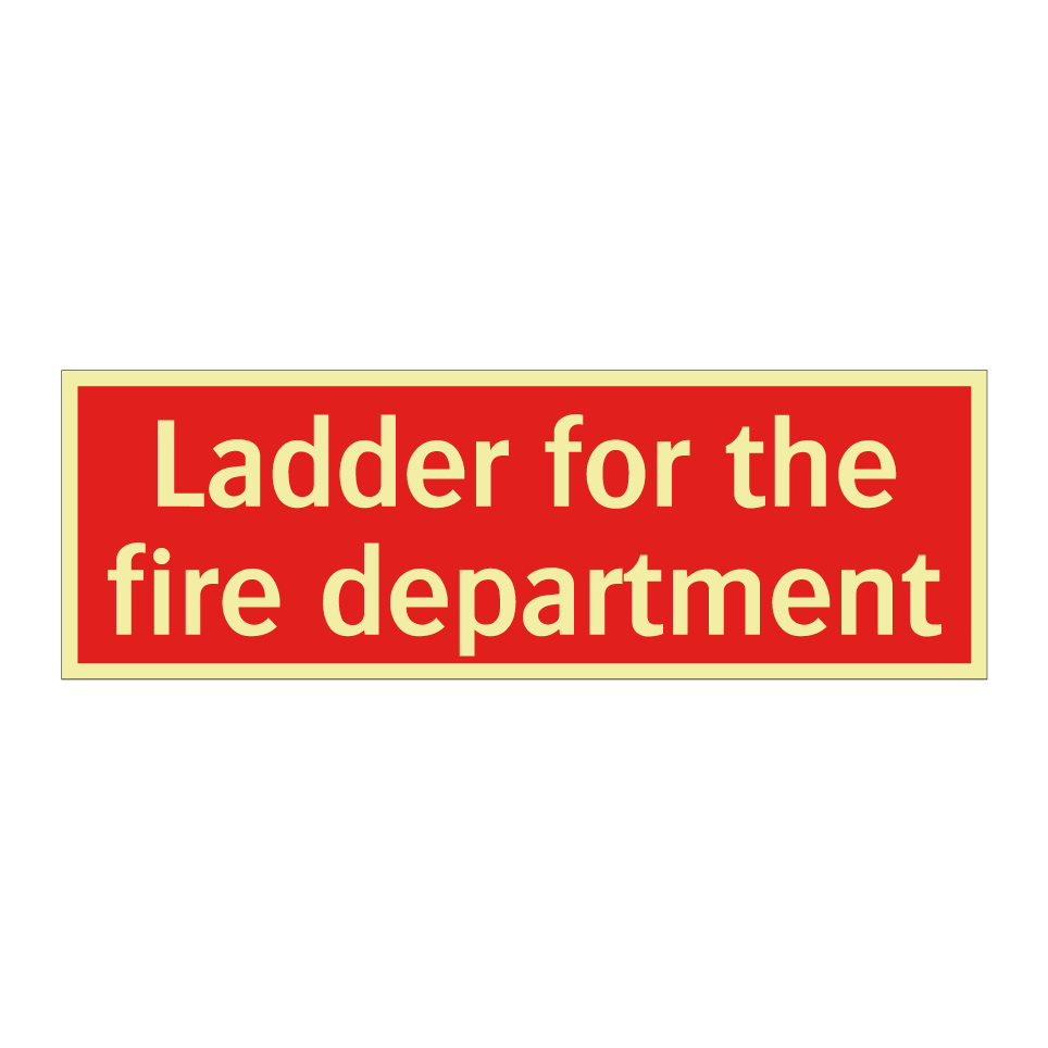 Ladder for the fire department