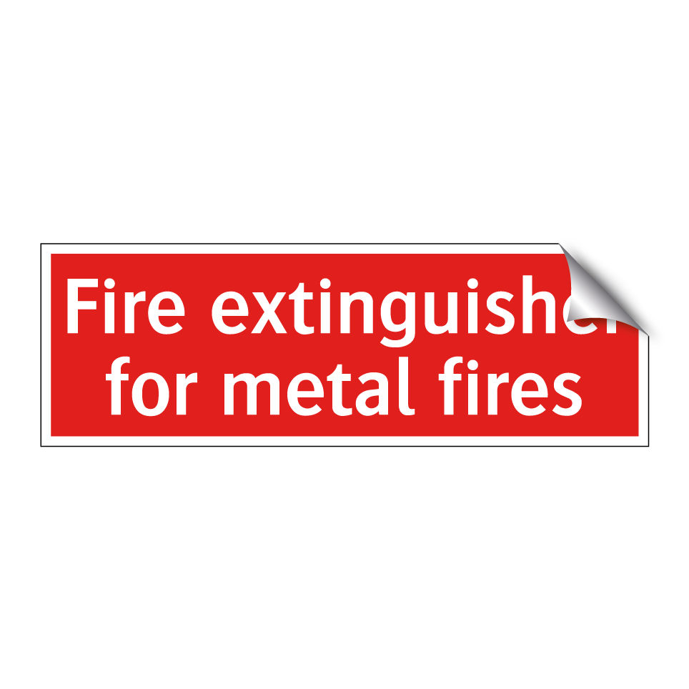 Fire extinguisher for metal fires