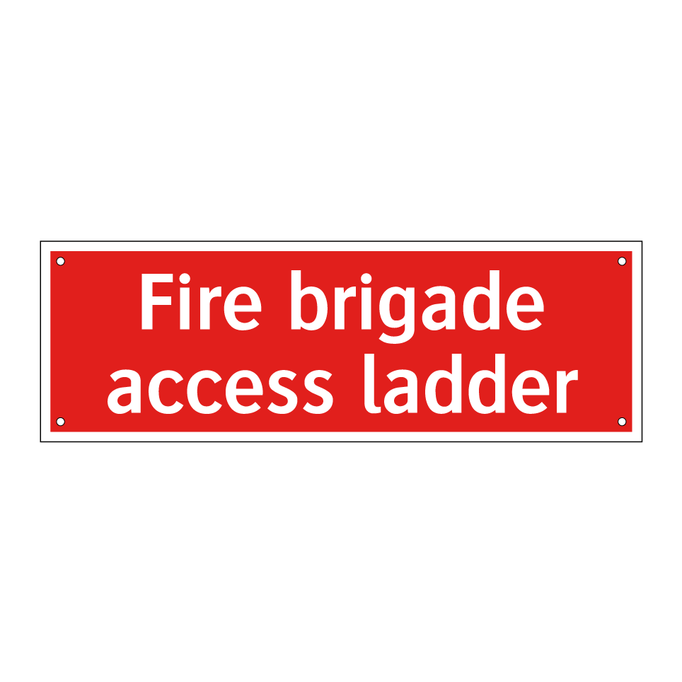 Fire brigade access ladder
