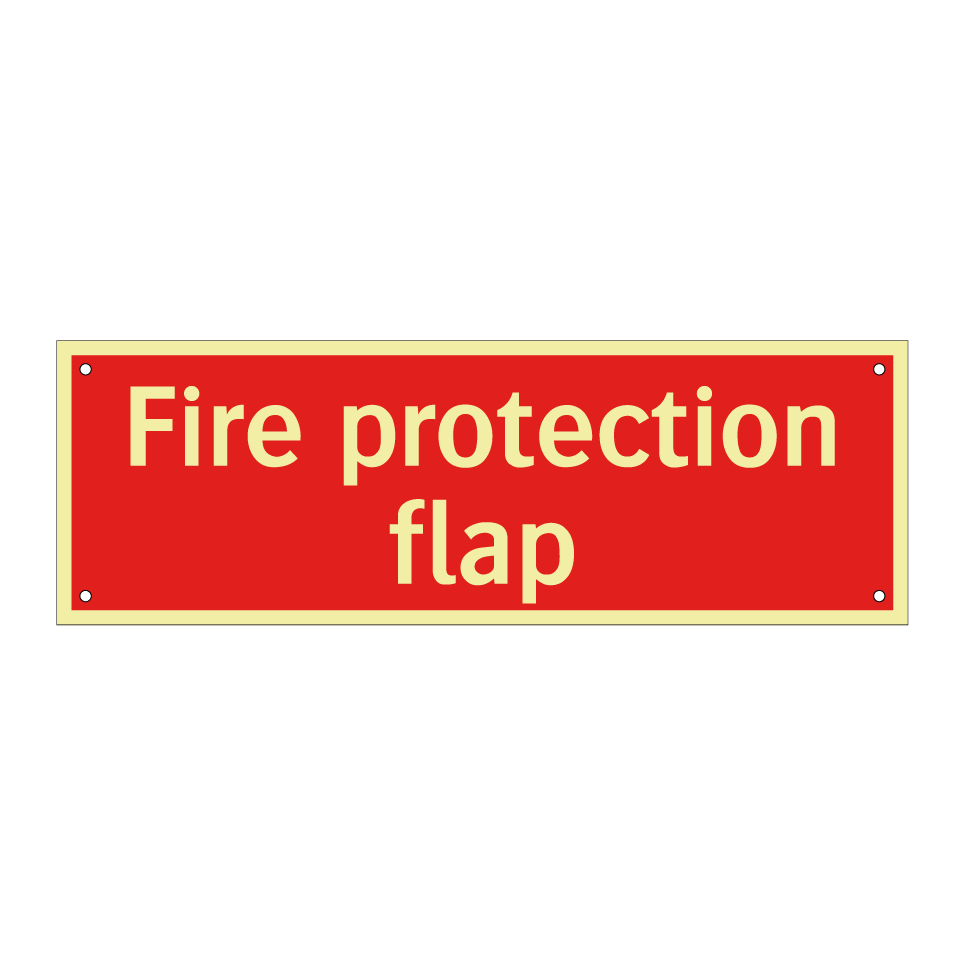 Fire protection flap