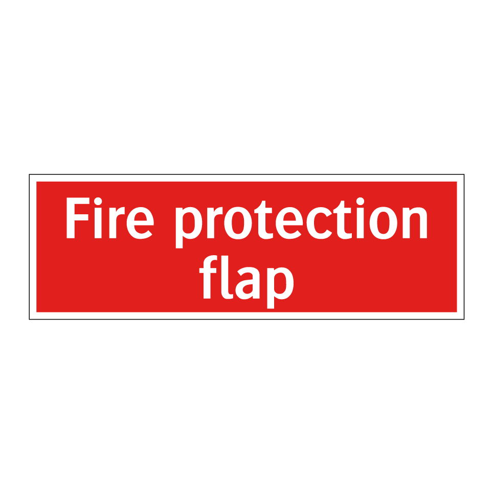 Fire protection flap