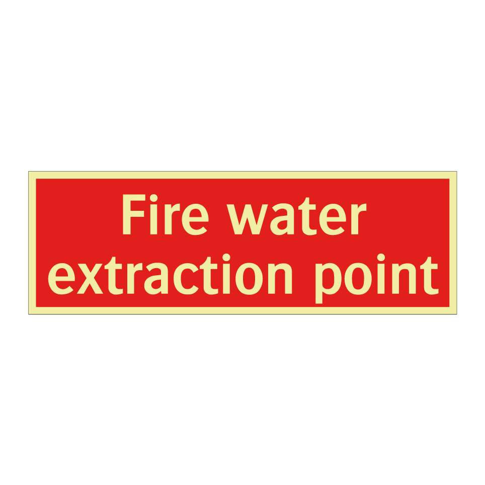Fire water extraction point