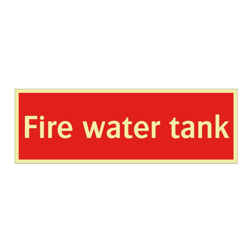 Fire water tank