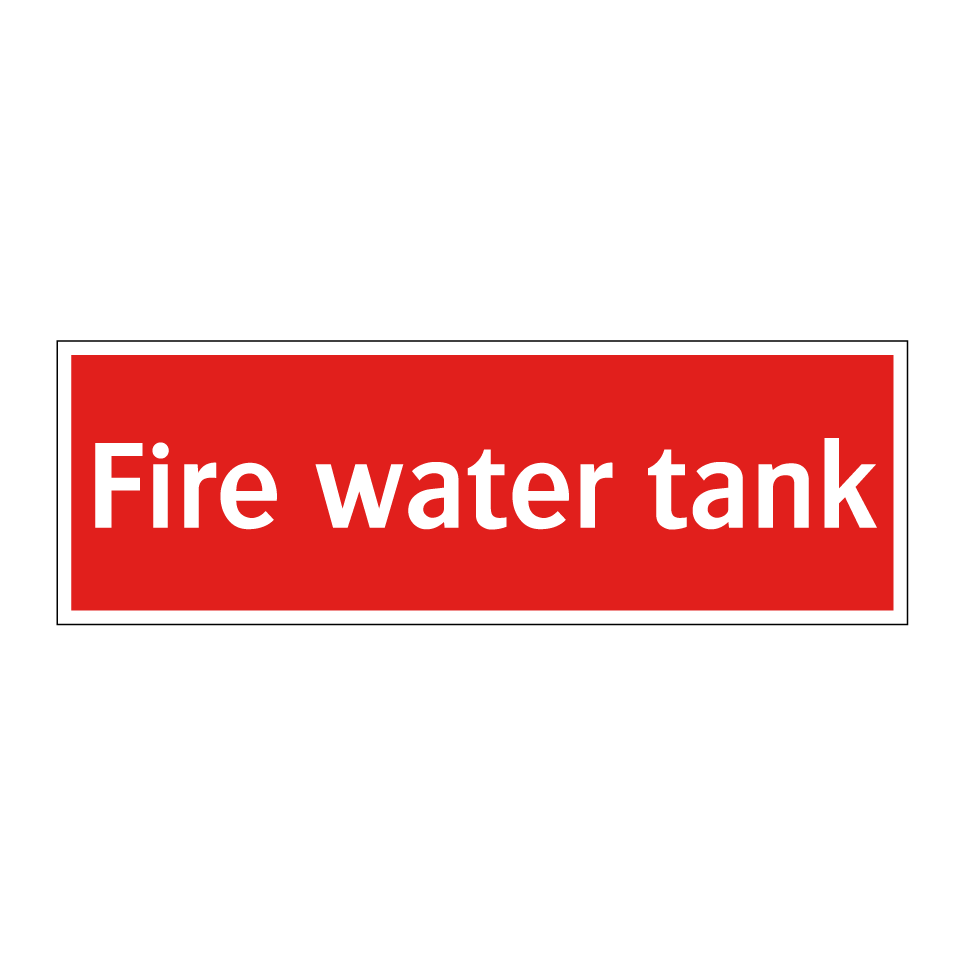 Fire water tank