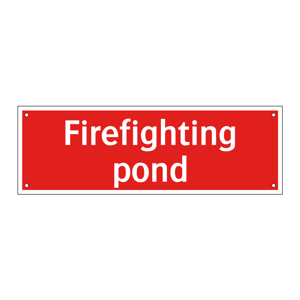 Firefighting pond