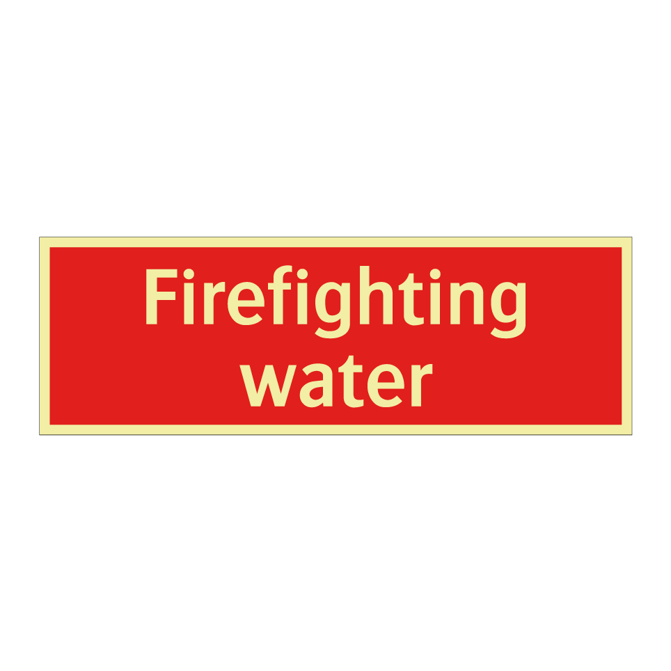 Firefighting water