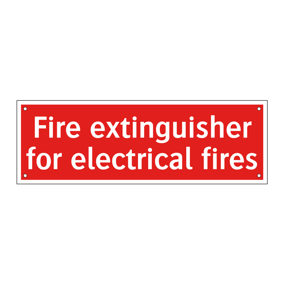 Fire extinguisher for electrical fires