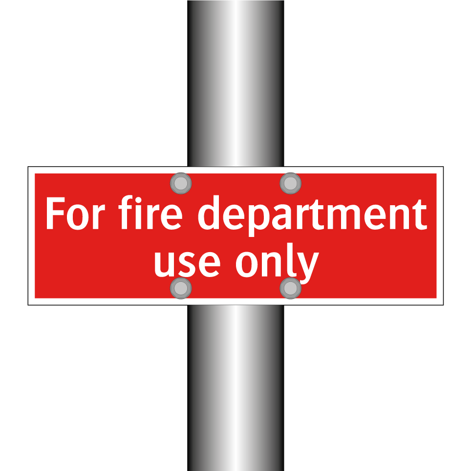 For fire department use only