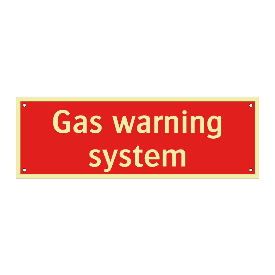 Gas warning system