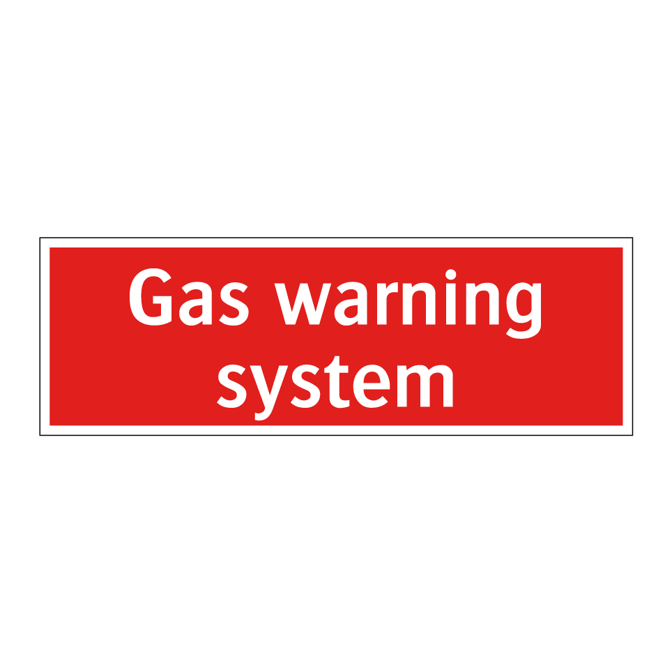 Gas warning system