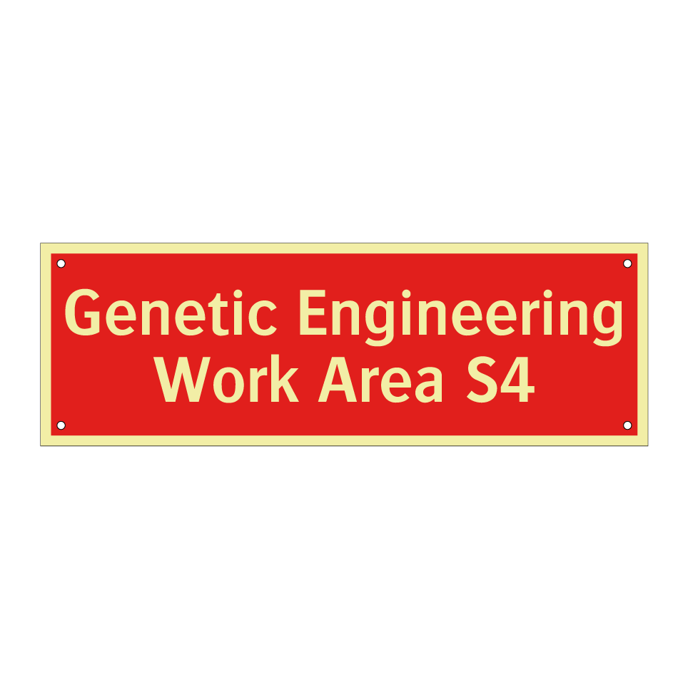 Genetic Engineering Work Area S4