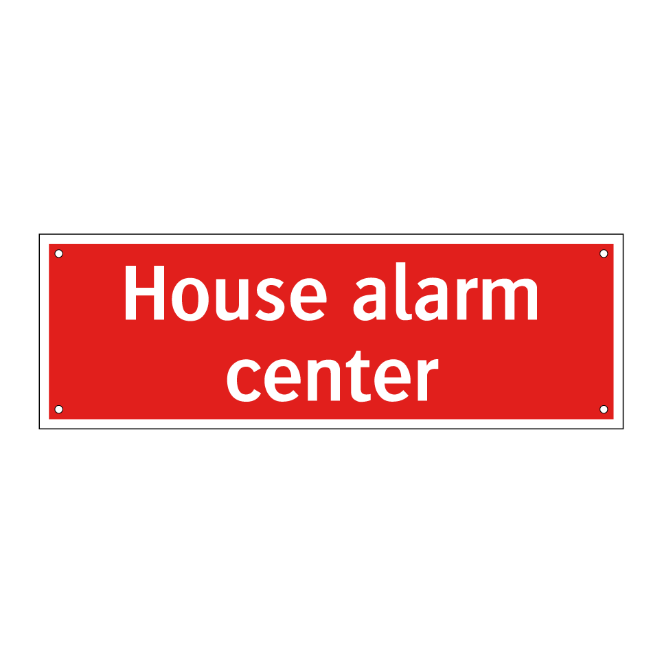 House alarm center