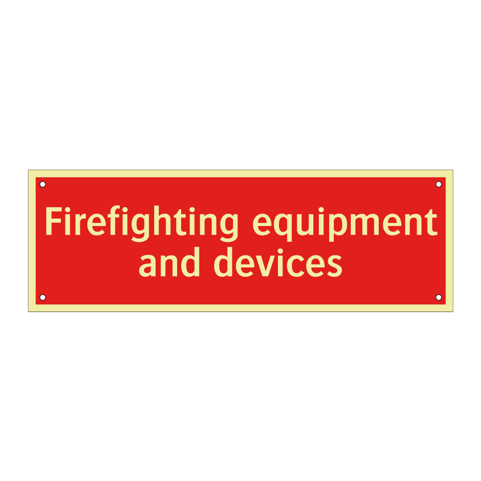 Firefighting equipment and devices