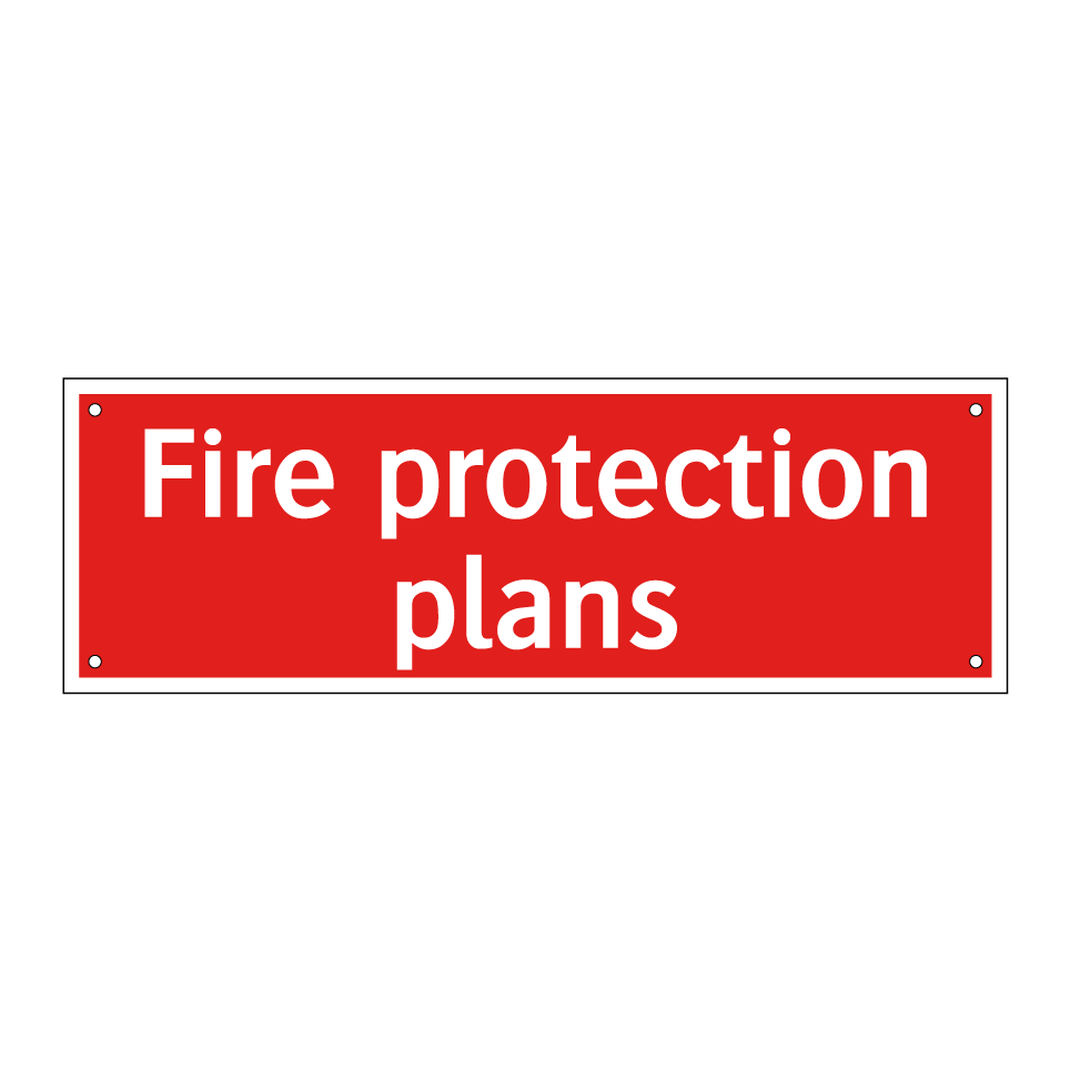 Fire protection plans