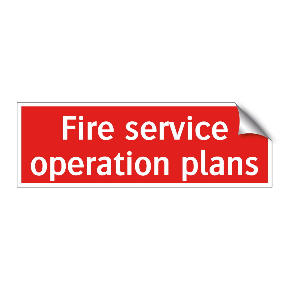 Fire service operation plans