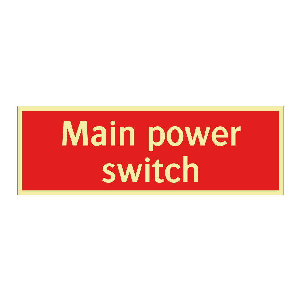 Main power switch