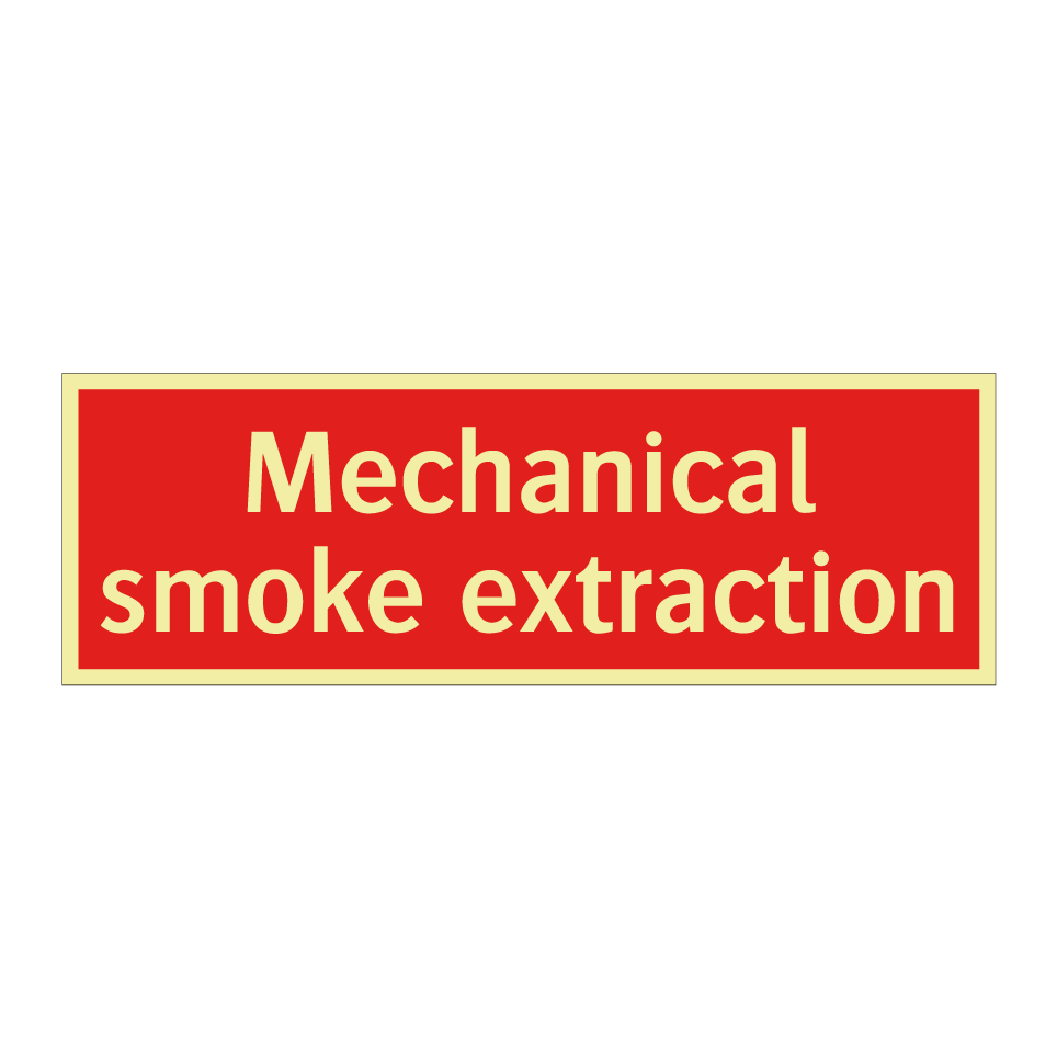 Mechanical smoke extraction