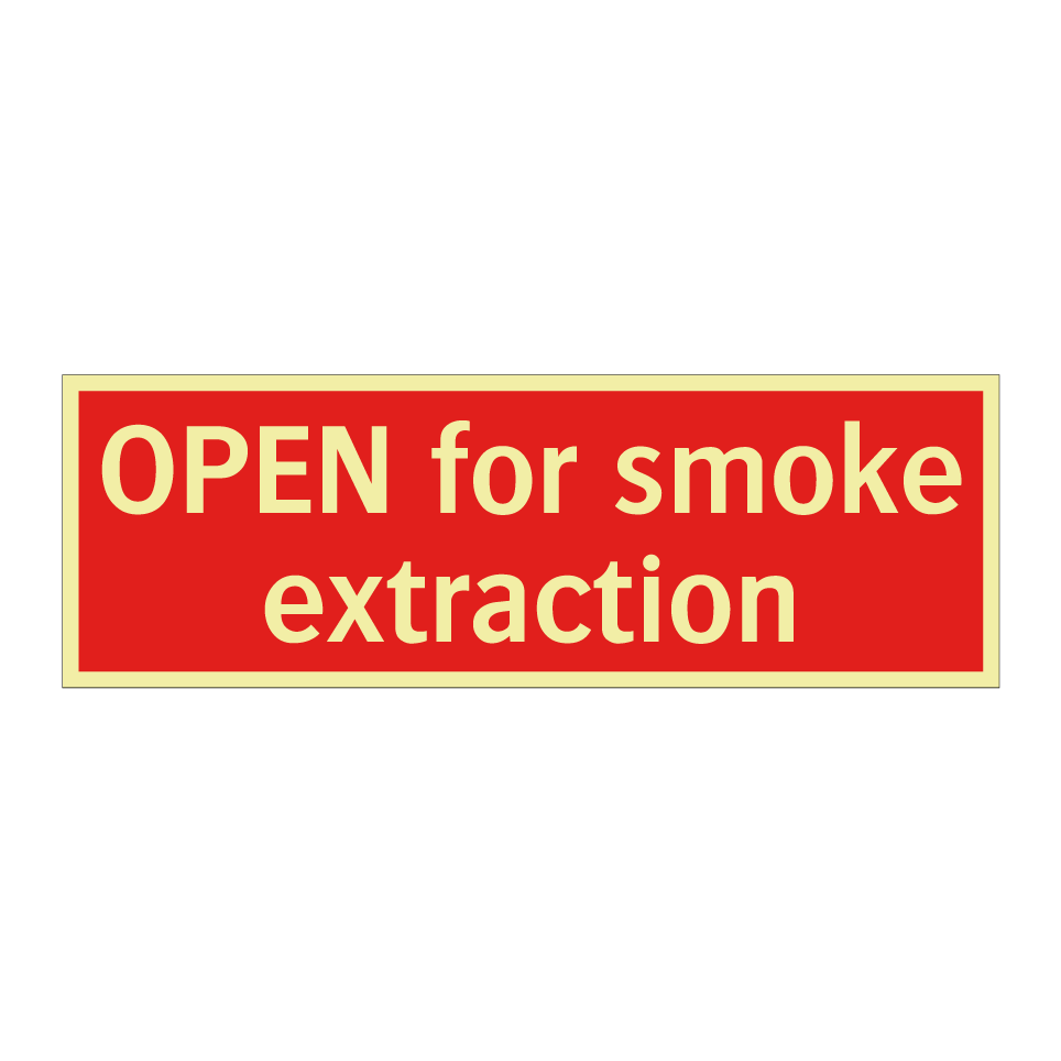 OPEN for smoke extraction
