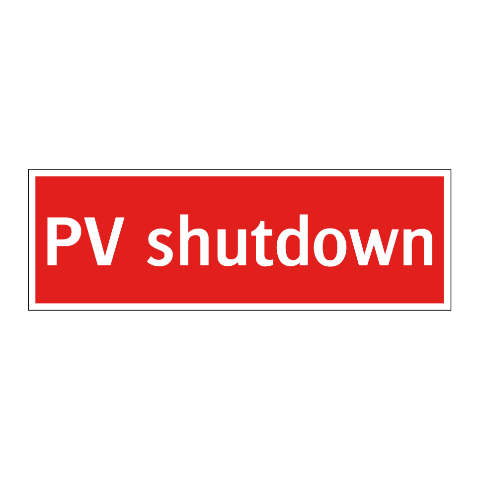 PV shutdown