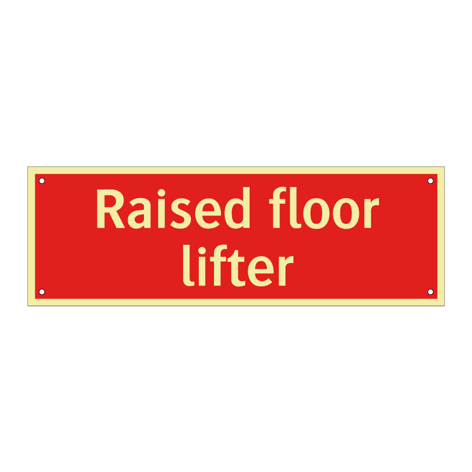 Raised floor lifter
