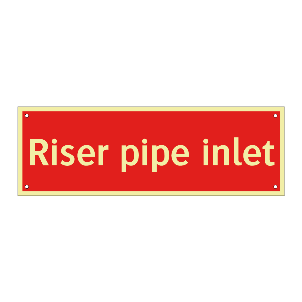 Riser pipe inlet