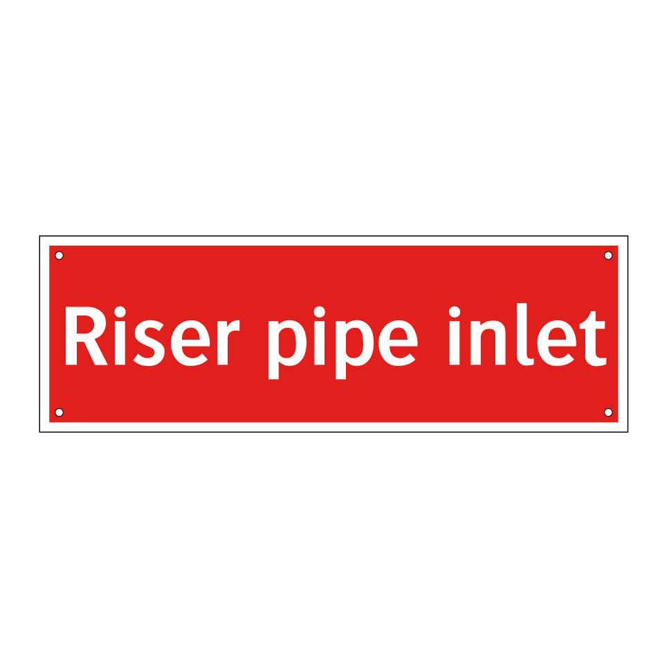 Riser pipe inlet