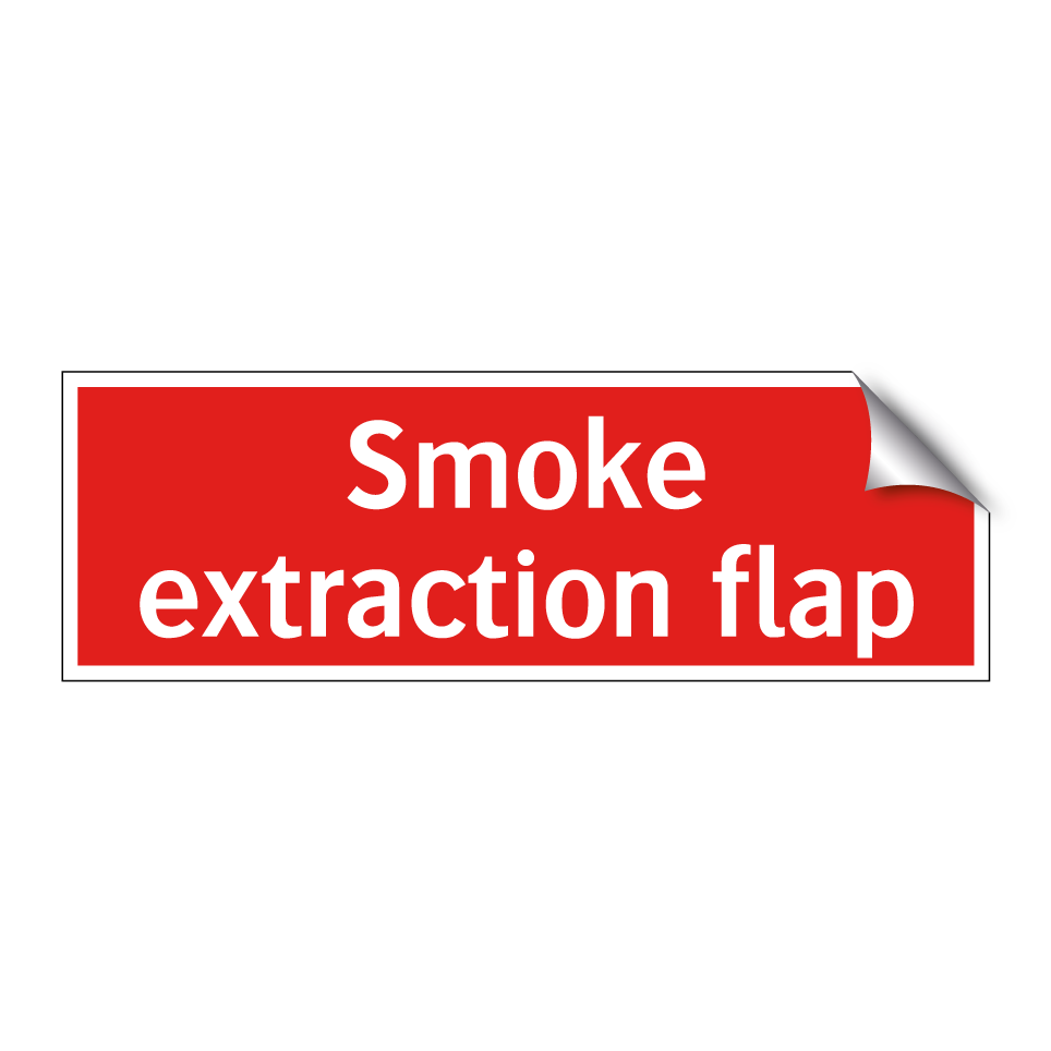 Smoke extraction flap