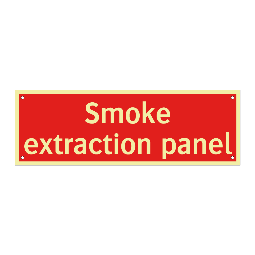 Smoke extraction panel