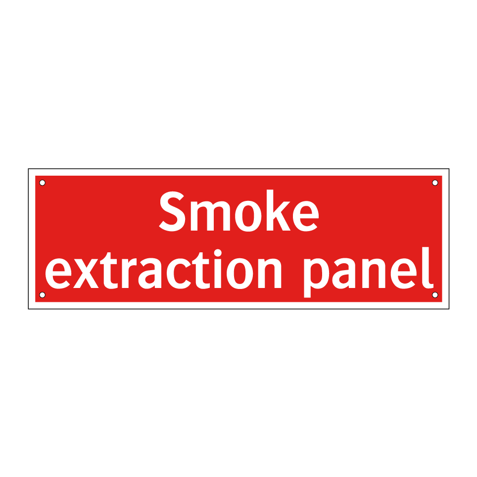 Smoke extraction panel