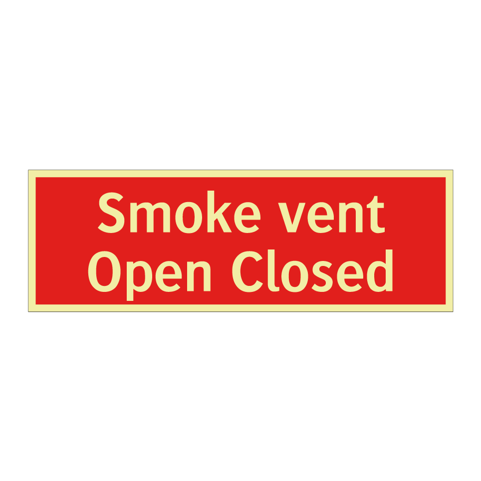 Smoke vent Open Closed