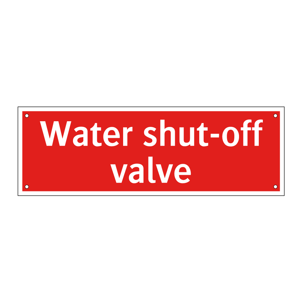 Water shut-off valve