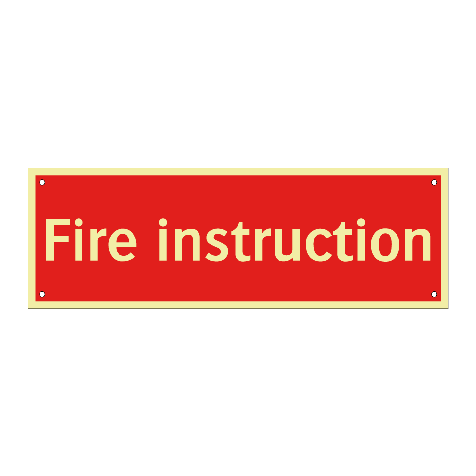 Fire instruction