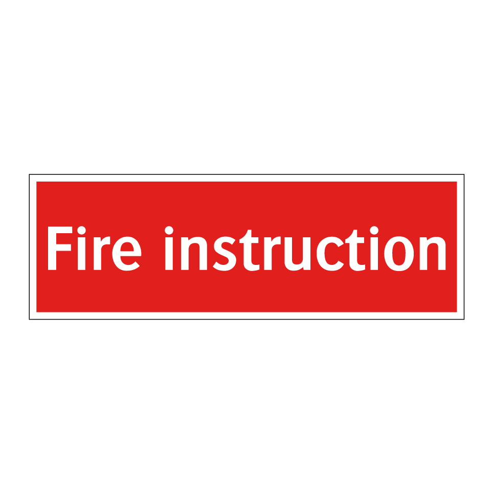 Fire instruction