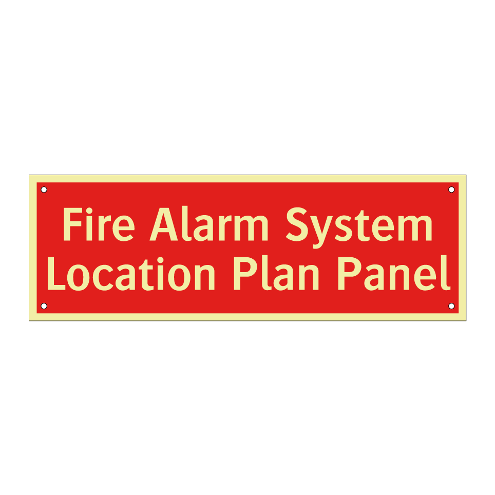 Fire Alarm System Location Plan Panel
