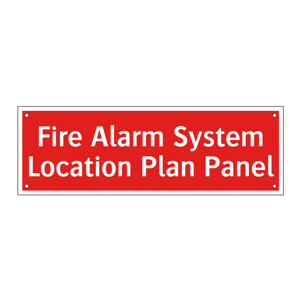 Fire Alarm System Location Plan Panel