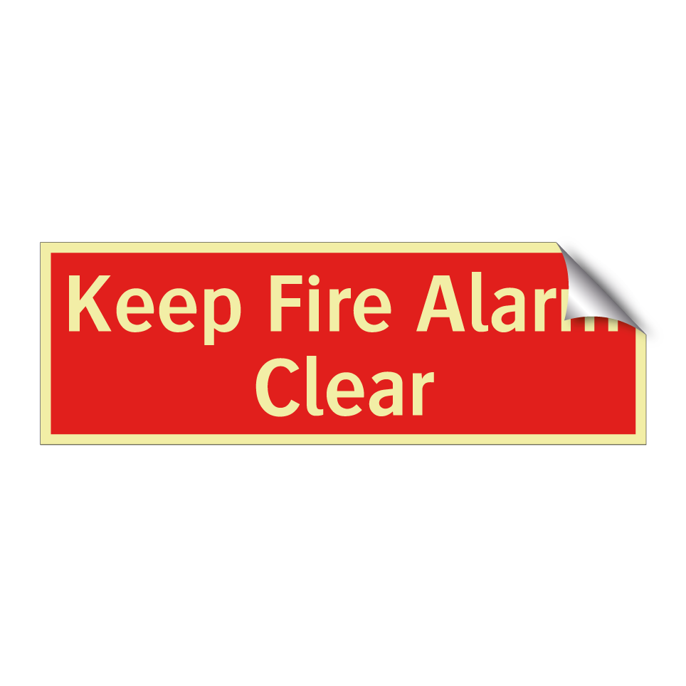 Keep Fire Alarm Clear