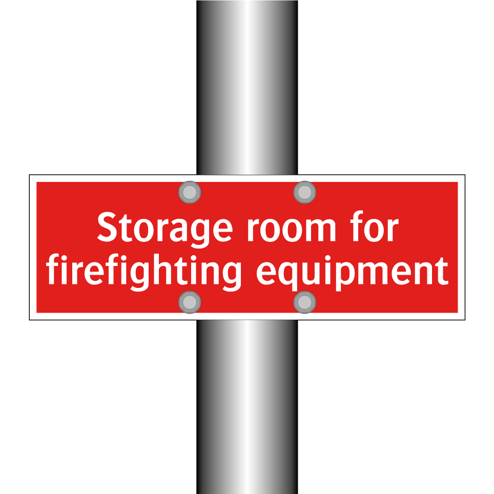 Storage room for firefighting equipment