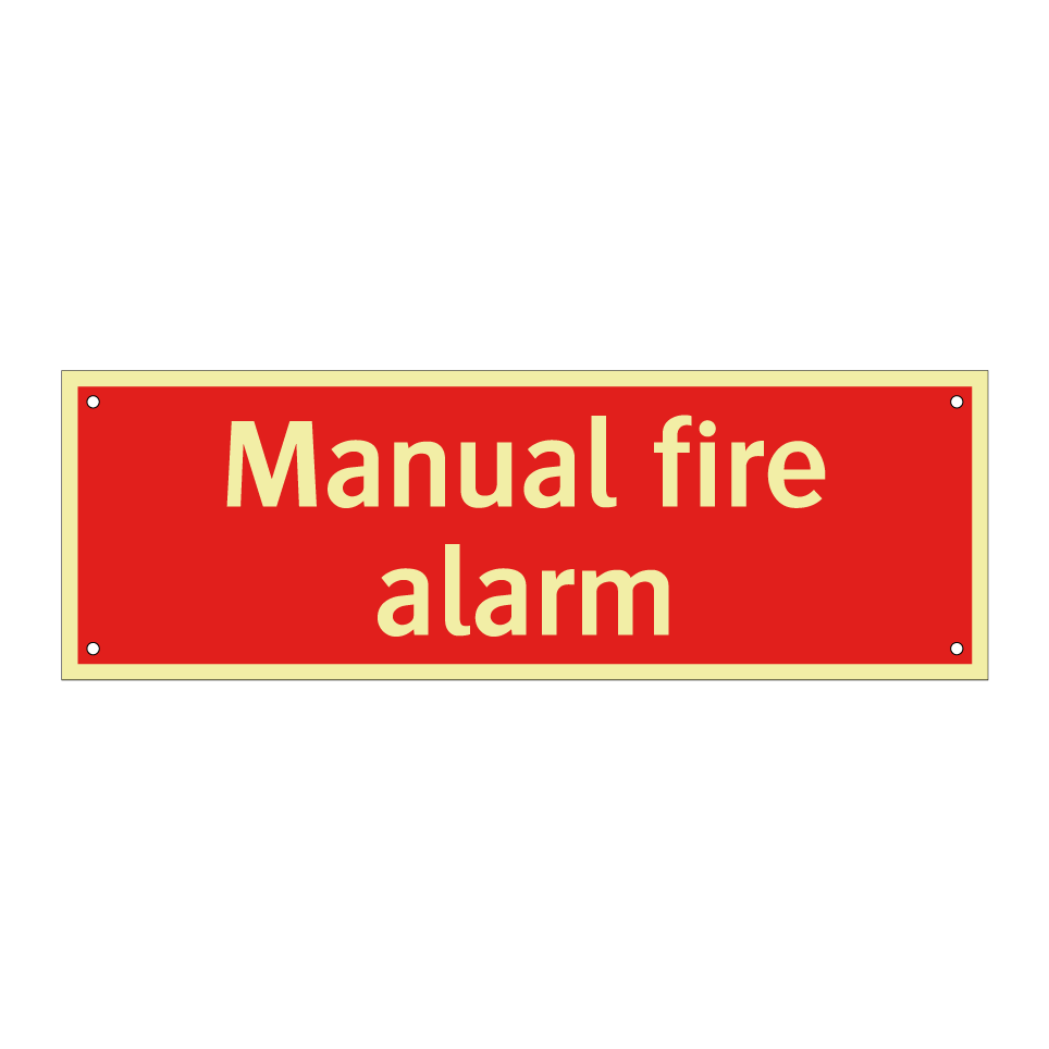 Manual fire alarm