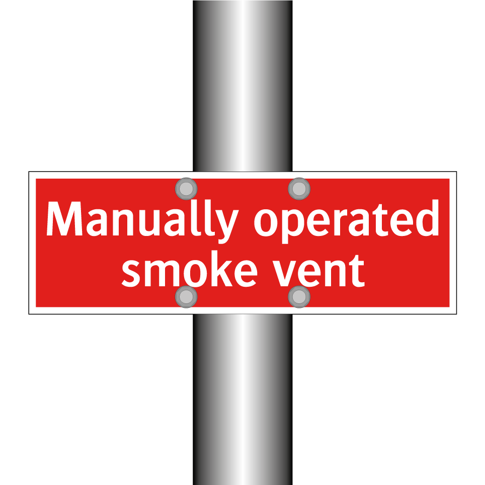 Manually operated smoke vent