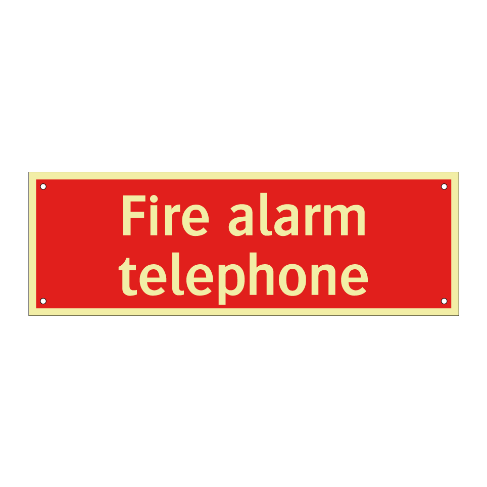 Fire alarm telephone