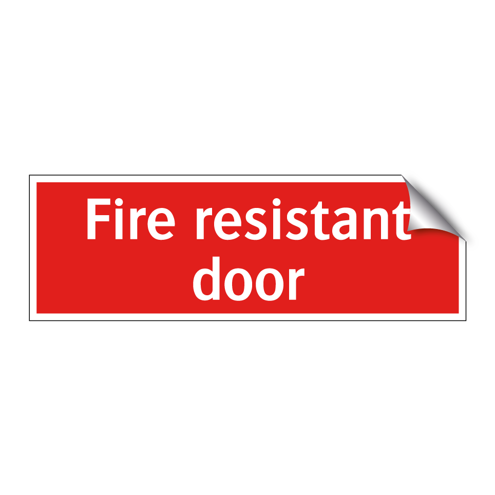 Fire resistant door
