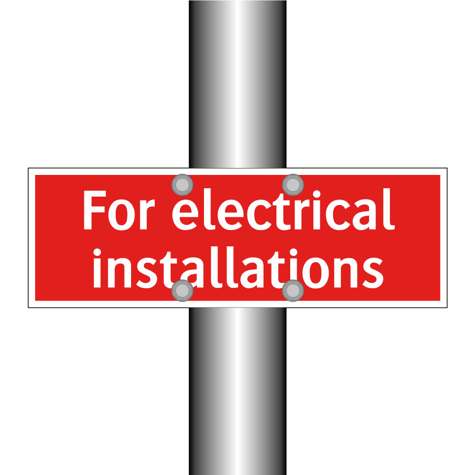 For electrical installations