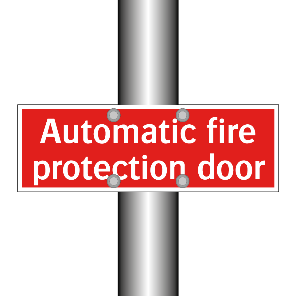 Automatic fire protection door